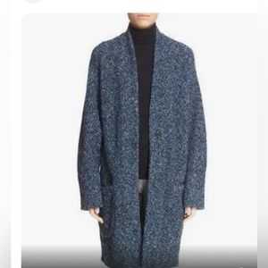 Rag & Bone Merino Wool Diana Blue Cardigan Coat Size S